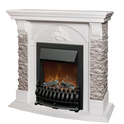 Каминокомплект ATHENA/АТЛАНТА GR Белый дуб с очагом Электроочаг FOBOS ЛАЙТ/ФОБОС ЛАЙТ фото 2