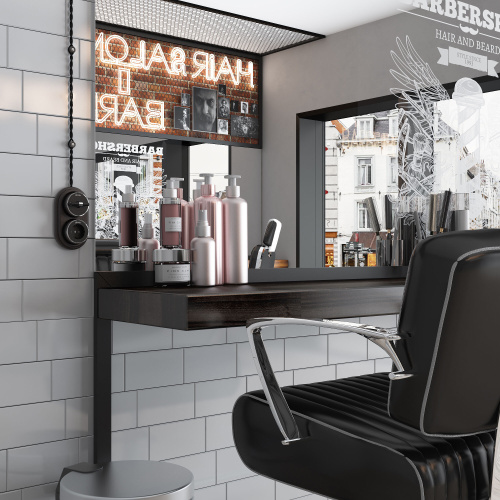 Переключатель/выключатель одноклавишный Vintage черный матовый/хром W5812051 фото 7