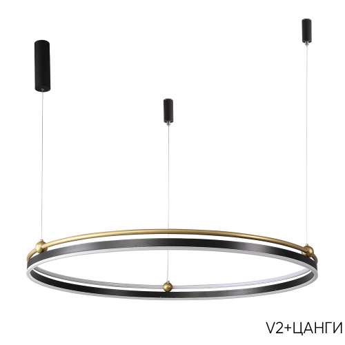 Crystal Lux Люстра Crystal Lux FERNANDO SP88W LED BLACK/GOLD фото 4 Crystal Lux Люстра Crystal Lux FERNANDO SP88W LED BLACK/GOLD фото 4