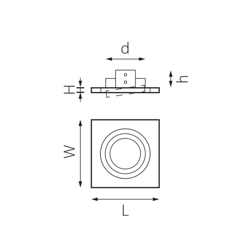 Комплект из светильника и рамки Lightstar Intero 16 (217519+217606) i51906 фото 2