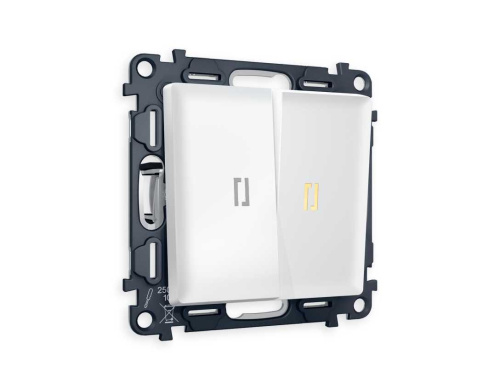 Комплект механизма 2-кл выключателя AMBRELLA VOLT с подсветкой 3200K ALFA Белый матовый QUANT (AP1240, VM115, G11Y) MA124010 Комплект механизма 2-кл выключателя AMBRELLA VOLT с подсветкой 3200K ALFA Белый матовый QUANT (AP1240, VM115, G11Y) MA124010