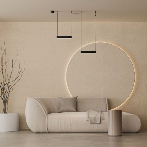 DK5575-BK Cветильник для трека-ремня Belty, серия Linear, со светодиодом, L323*W40*H45мм, 48V DC, 12W, RA90, 120°, 3000K, IP20, черный, алюминий фото 2