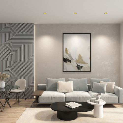 DK3026-BG Встраиваемый светильник, IP 20, 10 Вт, GU5.3, LED, черный/золотой, пластик фото 2