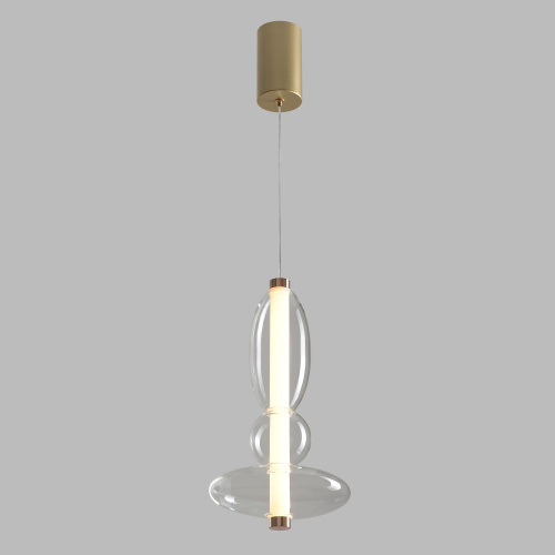 Светильник подвесной Crystal Lux QUASAR SP10W LED TRANSPARENT фото 2