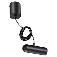 359385 KONST NT24 049 черный База накладная для ввода питания с заглушкой и проводом-подвесом (длина провода – 2м) IP20 48V GLAT