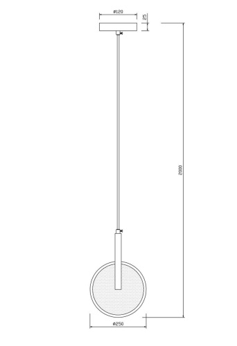 Подвесной светодиодный светильник Freya Nova FR6002PL-L15BS фото 5