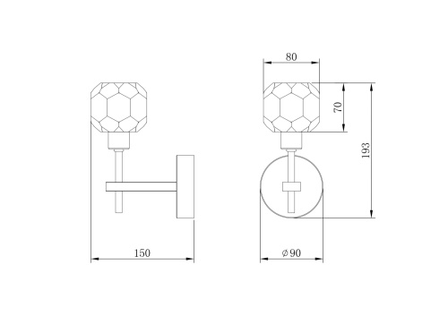 Настенный светильник (бра) Freya FR5114WL-01BZ фото 3