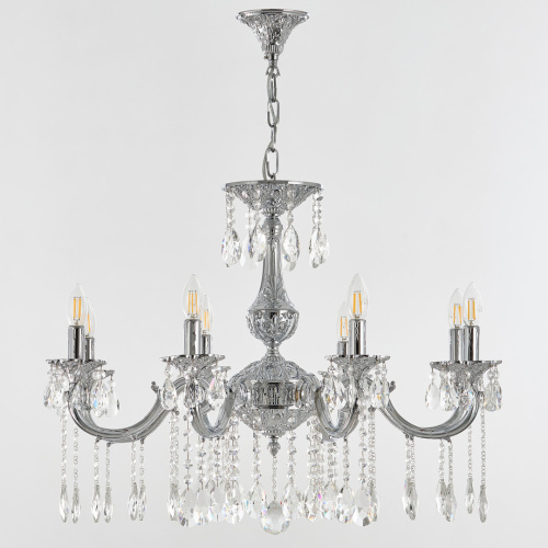 Люстра с хрустальными подвесками AL78101/8/250 A Ni Bohemia Ivele Crystal (Богемия Ивеле Кристалл) фото 2 Люстра с хрустальными подвесками AL78101/8/250 A Ni Bohemia Ivele Crystal (Богемия Ивеле Кристалл) фото 2
