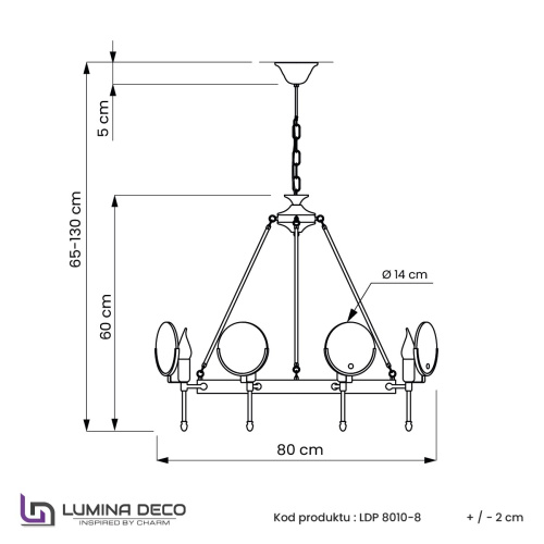 Подвесная люстра Lumina Deco Montego LDP 8010-8 F.GD фото 3 Подвесная люстра Lumina Deco Montego LDP 8010-8 F.GD фото 3