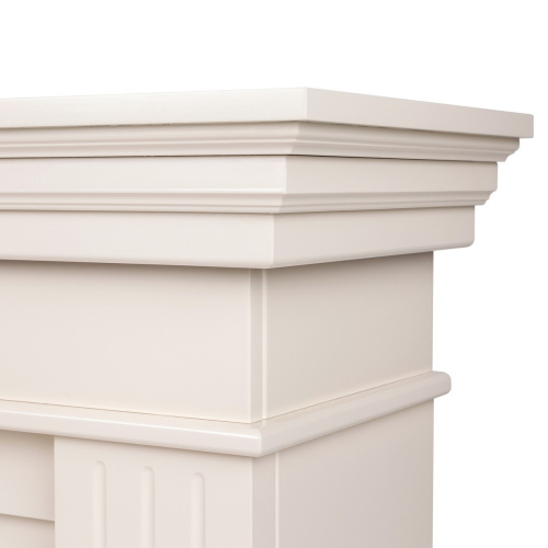 Каминокомплект ONTARIO/ЛЕОНАРДО Белый матовый с очагом Электроочаг BEVERLY-S MULTY/БЕВЕРЛИ МУЛЬТИКОЛОР фото 6