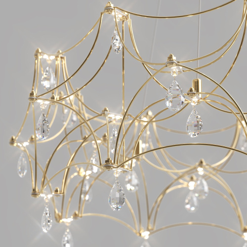 Подвесная светодиодная люстра с пультом управления 90401 LED фото 3