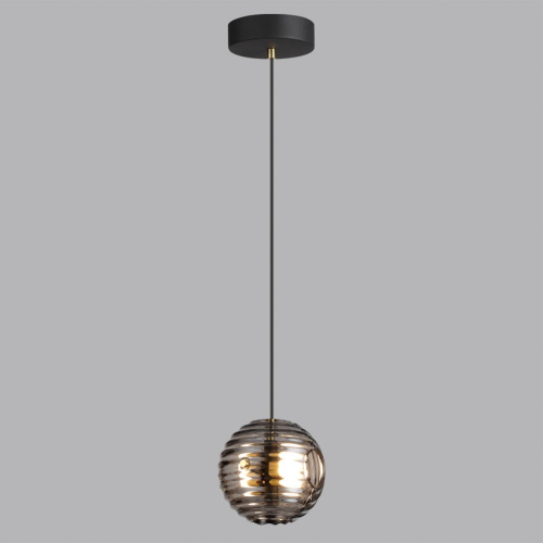 5041/12L L-VISION ODL24 531 черн./золото/дымчатый/металл/стеко Подвес LED 12W 4000К 1526Лм TRONI фото 4