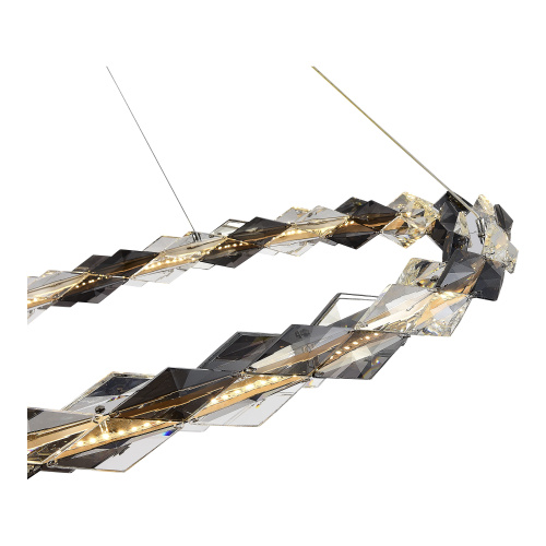 SL6009.113.01 Люстра подвесная ST-Luce Хром/Прозрачно-Дымчатый LED 1*30W 3000K DIAMANTA фото 3