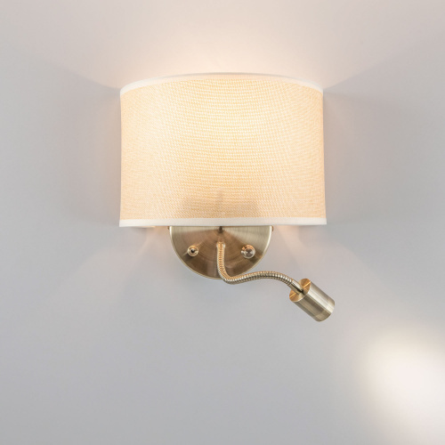Citilux Декарт CL704306 Бра с бежевым абажуром и диммером фото 2 Citilux Декарт CL704306 Бра с бежевым абажуром и диммером фото 2