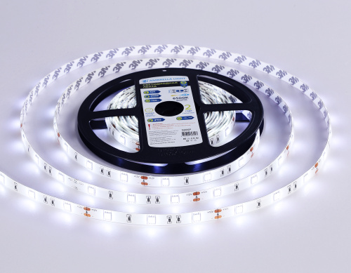 Светодиодная лента 12В 5050 30Led 7.2Вт/м 6500K IP65 5м фото 4