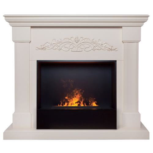 Электрокамин RealFlame Ofelia 26 BG орхидея с очагом 3D Cassette 630 BLACK PANEL фото 2 Электрокамин RealFlame Ofelia 26 BG орхидея с очагом 3D Cassette 630 BLACK PANEL фото 2