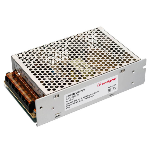 Блок питания Arlight ARS-150-24 24V 150W IP20 6.25A 026124 Блок питания Arlight ARS-150-24 24V 150W IP20 6.25A 026124