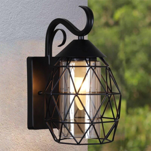 Уличный настенный светильник Reluce 08282-9.2-001U BK фото 2