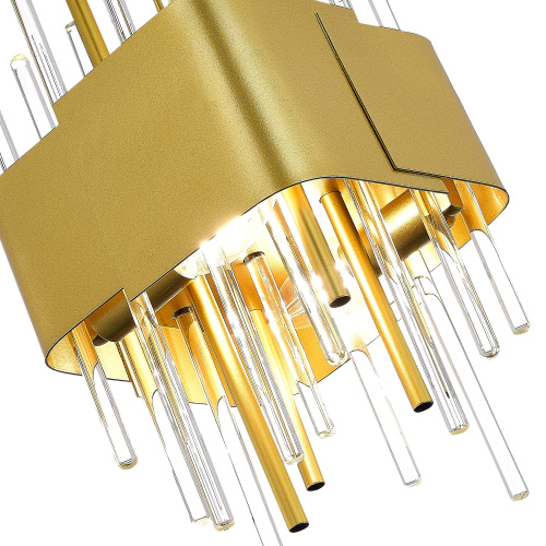 SL1633.203.04 Люстра подвесная ST-Luce Матовое золото/Матовое золото,Прозрачный E14 4*40W OLVERA фото 2