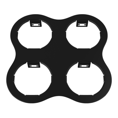 214647 Рамка DOMINO ROUND 2x2 МR16 ЧЕРНЫЙ 214647 Рамка DOMINO ROUND 2x2 МR16 ЧЕРНЫЙ