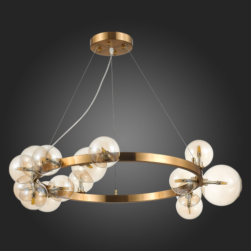 SL1165.303.15 Светильник подвесной ST-Luce Бронза/Коньячный G4 15*5W NECTON фото 6