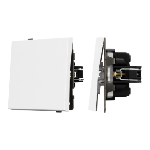 Механизм выключателя одноклавишный проходной SWT-TENDO-MKP1-PL-WH (230V, 10A) Arlight 054148