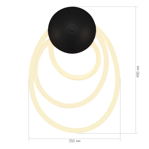 SL6102.411.30 Светильник настенный ST-Luce Черный/Белый LED 1*30W 3000K SAGRATO фото 2