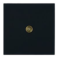 Розетка телевизионная 1-местная (механизм), STEKKER, 75 Ом, 5-862МГц, серия Мия, RST00-3108-05, черный бархат