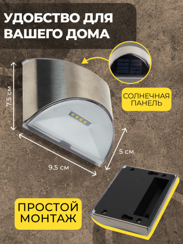 MP106, cветильник для архитектурной подсветки на солнечной батарее фото 8