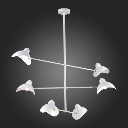 SL1801.503.06 Люстра подвесная ST-Luce Белый/Белый E14 6*60W MINNE фото 5