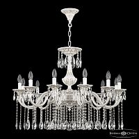 Люстра с хрустальными подвесками AL78101/12/300 A WMG Bohemia Ivele Crystal (Богемия Ивеле Кристалл)