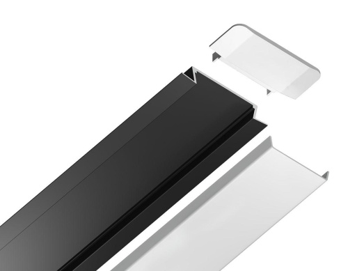 Встраиваемый профиль с рассеивателем Ambrella Illumination GP1100BK фото 7