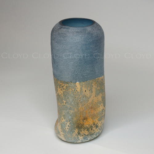 Ваза Cloyd арт.50138 / выс. 37 см - синее стекло / серия 1659 фото 3 Ваза Cloyd арт.50138 / выс. 37 см - синее стекло / серия 1659 фото 3