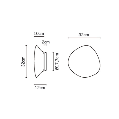 Настенный/Потолочный светильник Lumi Mycena d32 фото 3