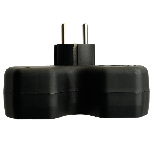 Разветвитель сетевой 3-местный с/з STEKKER ADP16-13-21, 250V,16A, ABS огнеустойчивый пластик, черный фото 8