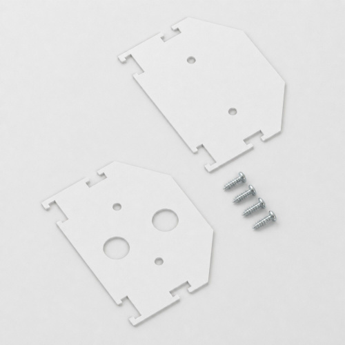 Slim Magnetic Заглушки для шинопровода в натяжной потолок 85204/00 белый 2 шт. 85206/00 фото 3