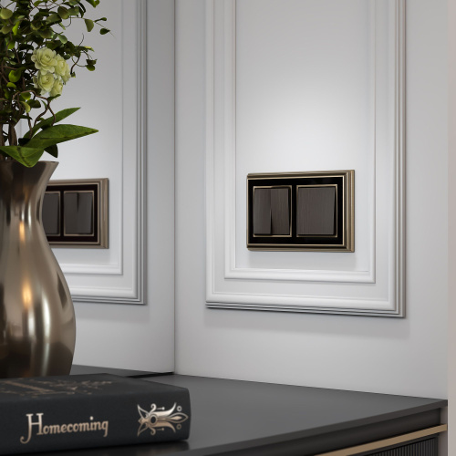 Клавиша для выключателя одноклавишного (бронзовый) W1119012 фото 2 Клавиша для выключателя одноклавишного (бронзовый) W1119012 фото 2