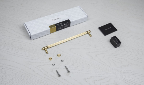 Ручка-скоба Pull Bar Linear Medium Brass фото 6