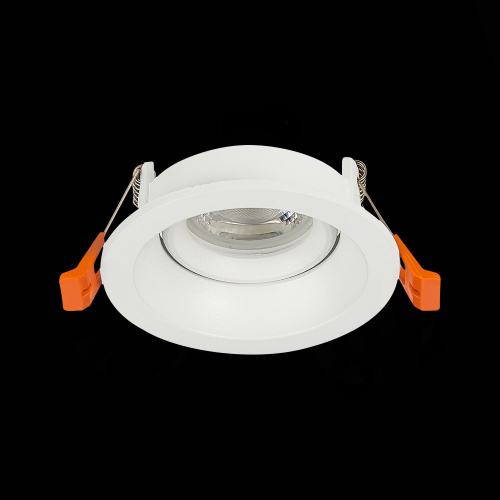 ST208.508.01 Св-к встр. Белый GU10 1*50W  D94xH40 220V Без ламп Встраиваемые светильники фото 7