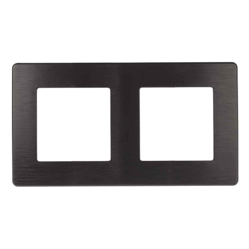 Рамка 2-постовая ЭРА 12 сатин антрацит 12-5102-05 Б0052513 Рамка 2-постовая ЭРА 12 сатин антрацит 12-5102-05 Б0052513