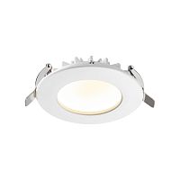 358805 SPOT NT21 556 белый Светильник встраиваемый светодиодный IP20 LED 8W 560Лм 3000K 100-240V GESSO