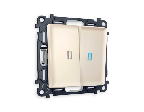 Комплект механизма 2-кл выключателя AMBRELLA VOLT с подсветкой 10000K ALFA Бежевый матовый QUANT (AP3240, VM115, G17B) MA324020 Комплект механизма 2-кл выключателя AMBRELLA VOLT с подсветкой 10000K ALFA Бежевый матовый QUANT (AP3240, VM115, G17B) MA324020