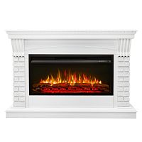 Каминокомплект JAZZ/ВЕГАС Белый матовый с очагом Электроочаг PREMIER/ПРЕМЬЕР 36