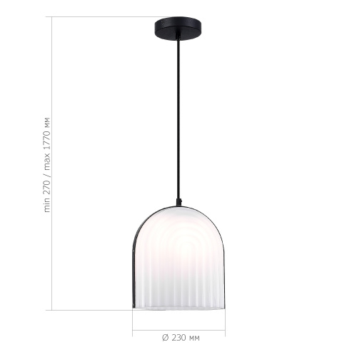 SL1302.403.01 Светильник подвесной ST-Luce Черный/Белый E27 LED 1*7W AIRE фото 2 SL1302.403.01 Светильник подвесной ST-Luce Черный/Белый E27 LED 1*7W AIRE фото 2