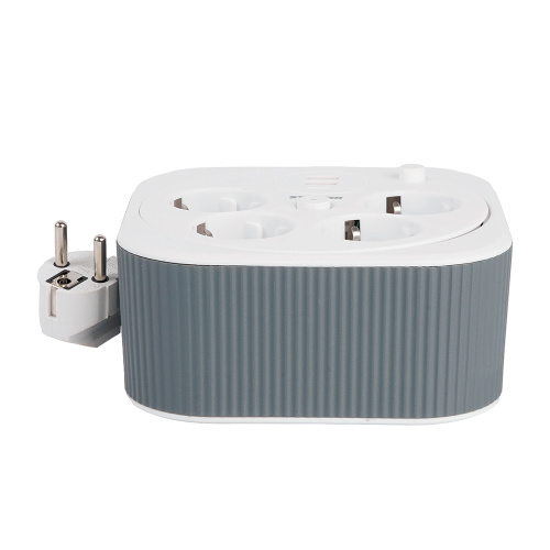 HM16-4-03-USB  Удлинитель 4-местный с/з, 3x1,5мм2, 3м, 230В, 16А, 2USB+1С, 2,4А,белый фото 8