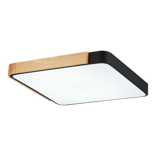 SLE201242-01 Светильник потолочный Черный, Светлое дерево/Белый LED 1*42W 3000K/4000K/6000K FESTA фото 6