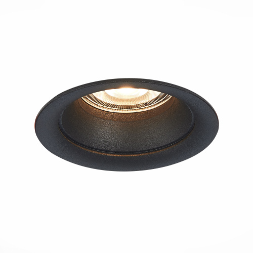 ST200.408.01 Св-к встр. Черный GU10 1*50W  D89xH40 220V Без ламп Встраиваемые светильники фото 2