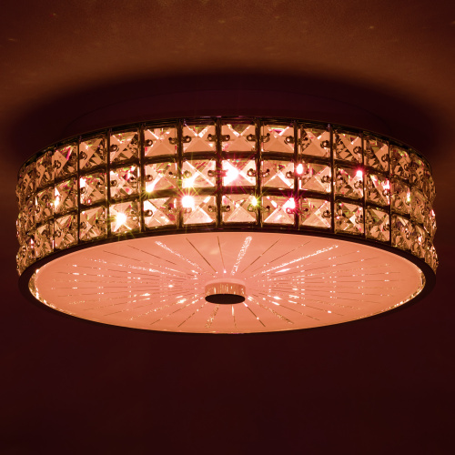 Citilux Портал CL32413G1 LED RGB Люстра хрустальная с пультом Хром фото 12 Citilux Портал CL32413G1 LED RGB Люстра хрустальная с пультом Хром фото 12