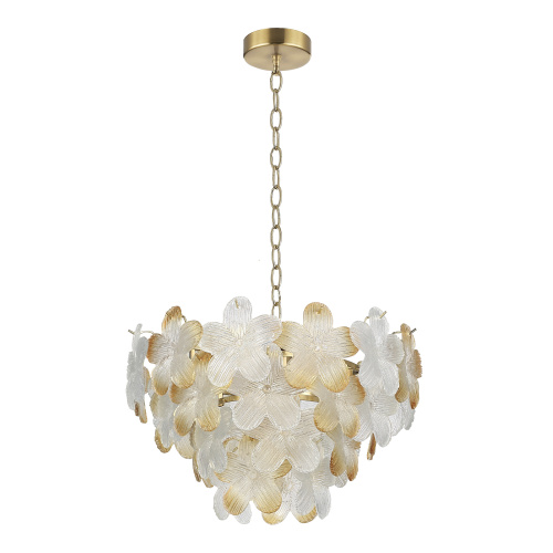 SL6240.203.06 Светильник подвесной ST-Luce золотистый/Прозрачный, янтарный E14 6*60W TENDER фото 3