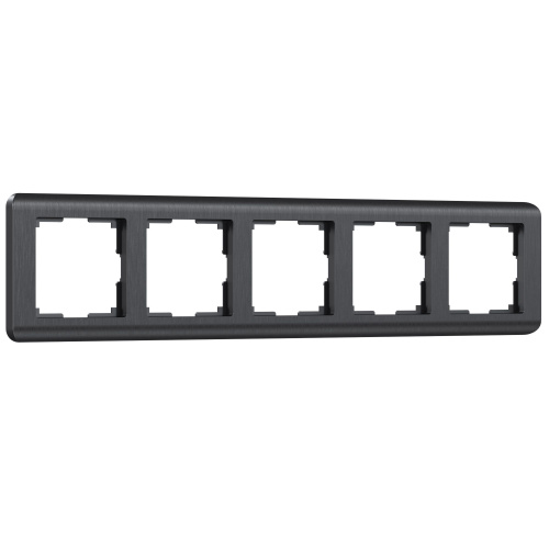 Рамка из поликарбоната на 5 постов Stream графит W0052104 Рамка из поликарбоната на 5 постов Stream графит W0052104